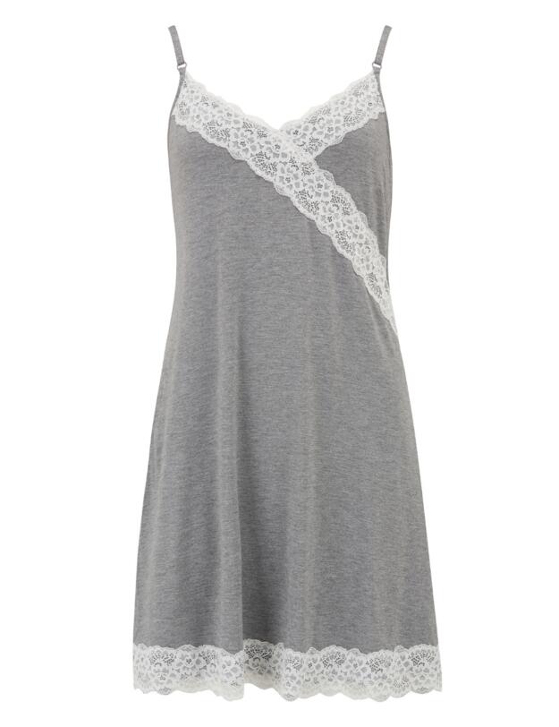  Pour Moi Sofa Loves Lace Secret Support Chemise Dove Grey/Ivory