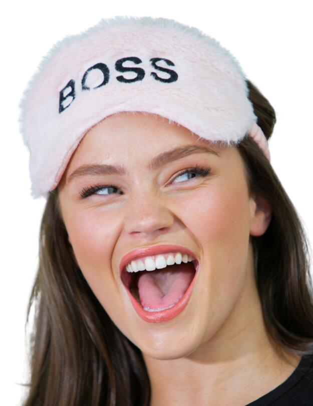  Pour Moi Faux Fur Eye Mask Pink