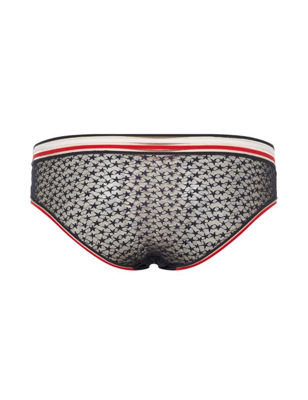 UW0UW02775 Tommy Hilfiger Sheer Stripe Hipster Brief - UW0UW02775 Desert Sky