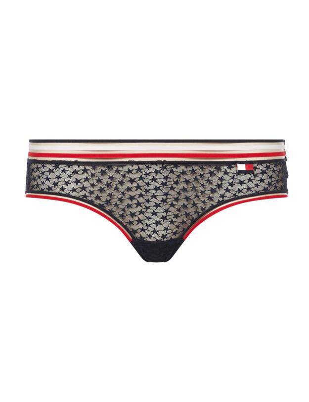 UW0UW02775 Tommy Hilfiger Sheer Stripe Hipster Brief - UW0UW02775 Desert Sky