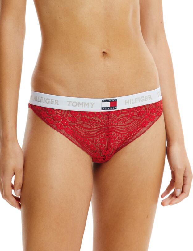 Tommy Hilfiger Tommy 85 Lace Thong Primary Red