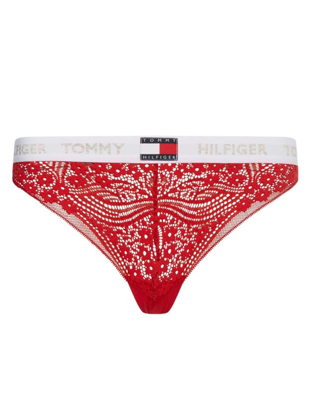 Tommy Hilfiger Tommy 85 Lace Thong Primary Red