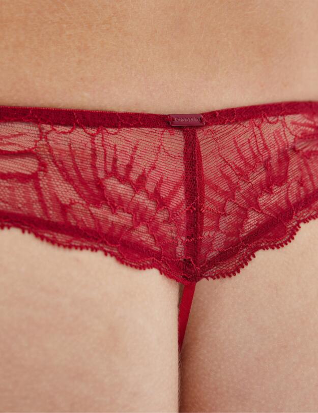 Calvin Klein CK Black Camellia Thong Rebellious