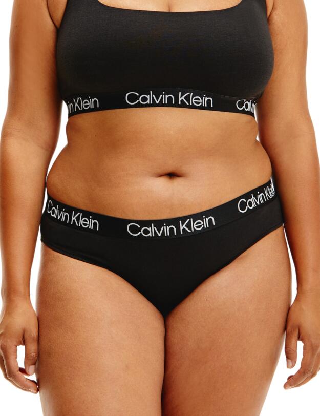 Calvin Klein Structure Cotton Plus Size Bikini Brief Black