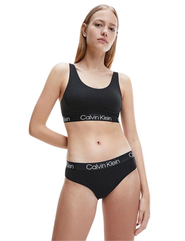 Calvin Klein Structure Cotton Underwired Bralette Black