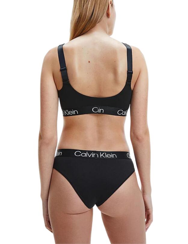 Calvin Klein Structure Cotton Underwired Bralette Black
