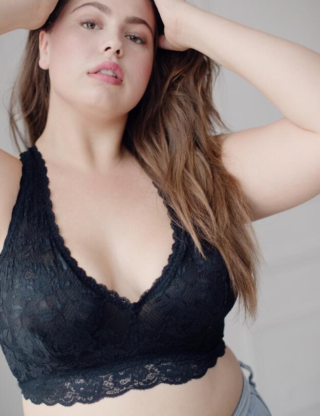 NEVER1355 Cosabella Never Say Never Curvy Racerback Bra - NEVER1355 Black