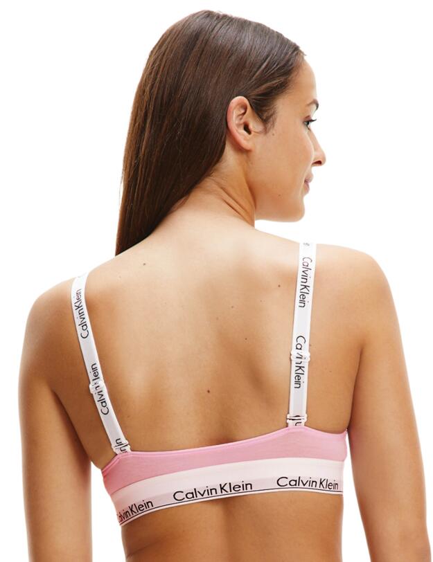 Calvin Klein Modern Cotton Unlined Bralette Pale Orchid