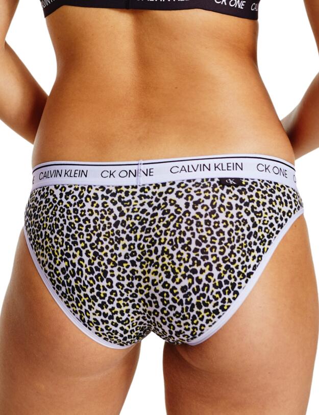 Calvin Klein CK One Cotton Brief Mini Cheetah Print/River