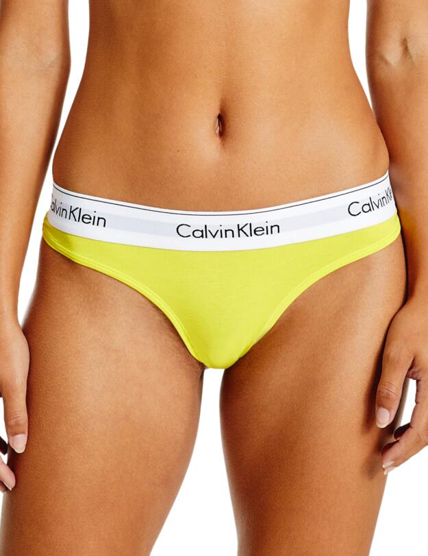 Calvin Klein Modern Cotton Thong Citrina