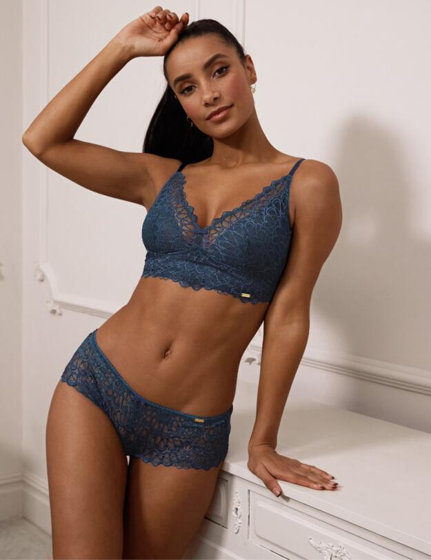 Gossard Swirl Bralette Dark Teal/Eclipse