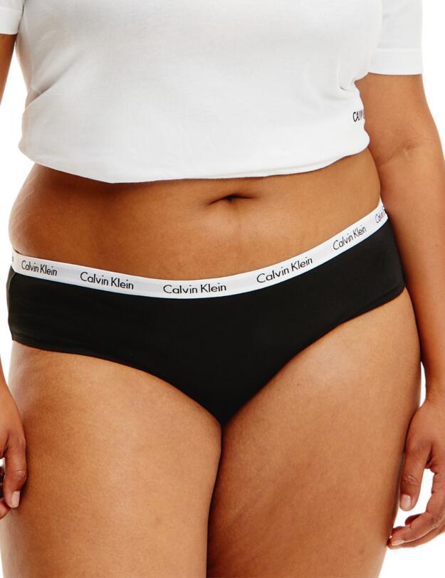 Calvin Klein Carousel Plus Size Bikini Brief 3pk Feeder Stripe/Snow Heather/Black