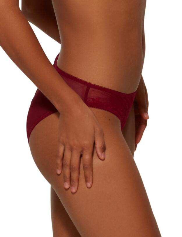 Gossard Glossies Lace Brief Bordeaux