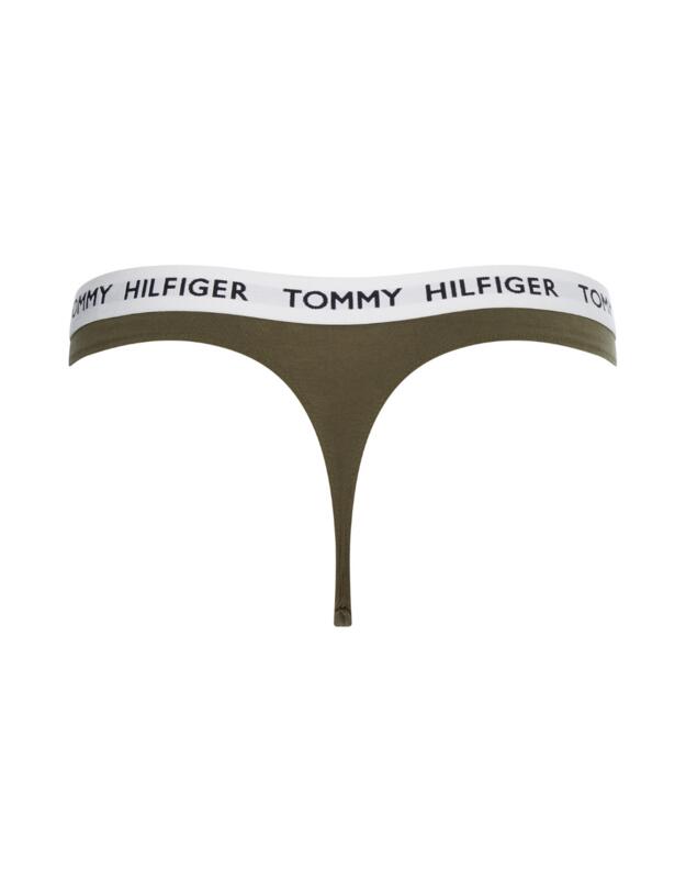UW0UW02198 Tommy Hilfiger Tommy 85 Logo Thong - UW0UW02198 Army Green