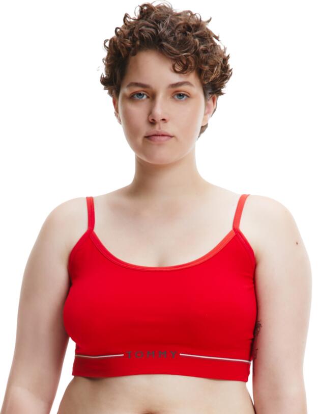 UW0UW02625 Tommy Hilfiger Curve Bralette Bra - UW0UW02625 Primary Red