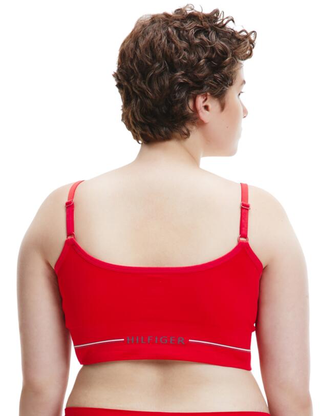 UW0UW02625 Tommy Hilfiger Curve Bralette Bra - UW0UW02625 Primary Red