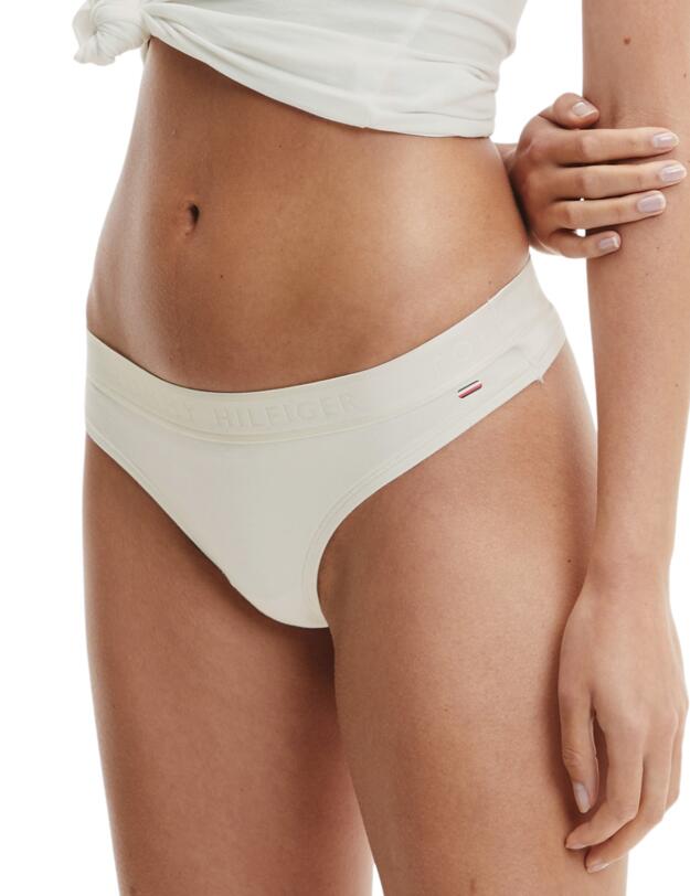 UW0UW03154 Tommy Hilfiger TH Seacell Thong  - UW0UW03154 Ivory 