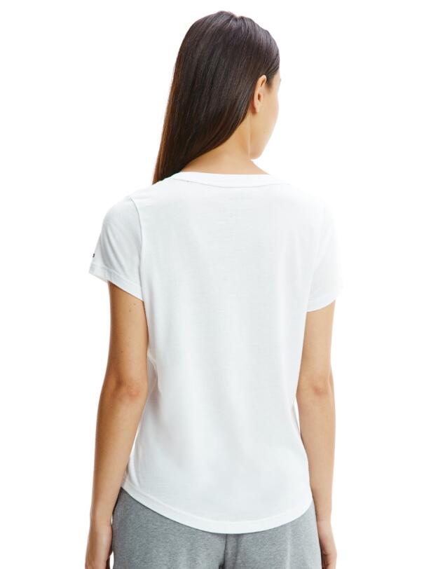 UW0UW03241 Tommy Hilfiger TH Ultra Soft Print T-Shirt - UW0UW03241 White 