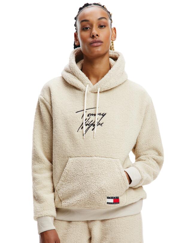 UW0UW03229 Tommy Hilfiger Tommy 85 Sherpa Hoodie - UW0UW03229 Casablanca