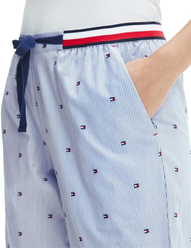 UW0UW02840 Tommy Hilfiger Modern Stripe Woven  Organic Cotton Trousers - UW0UW02840 Ithica Stripes 