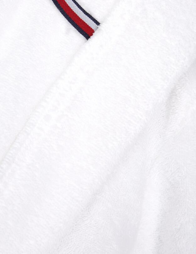 UW0UW03284 Tommy Hilfiger Tommy Original Hooded Bathrobe - UW0UW03284 White 