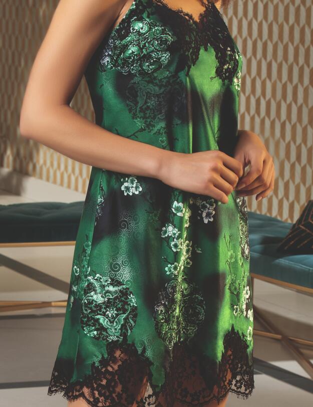 Lise Charmel Dressing Floral Nightdress Dressing Aloe