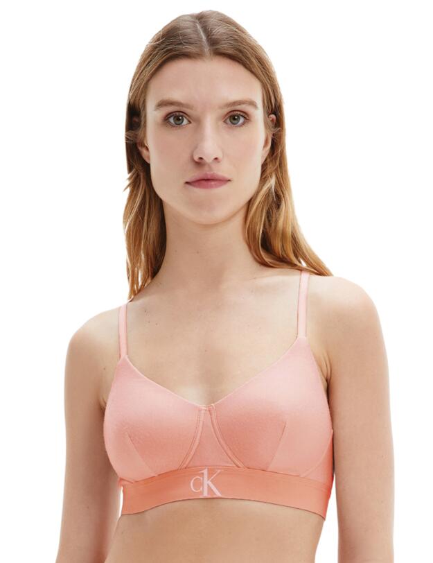  Calvin Klein CK One Plush Lined Bralette Barely Pink