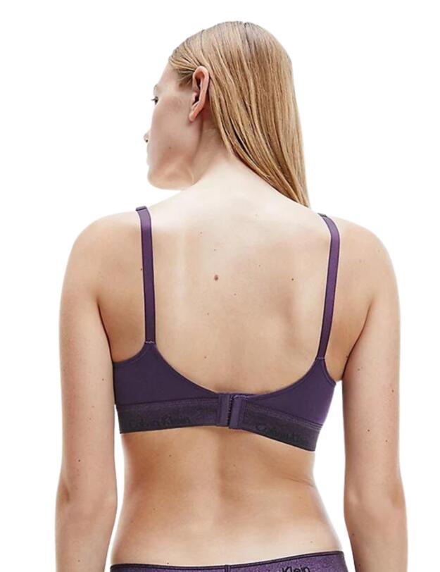 Calvin Klein Modern Cotton Metallic Maternity Triangle Bra  Liberty Purple