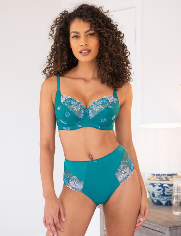 Pour Moi St Tropez Lace Full Cup Bra Emerald