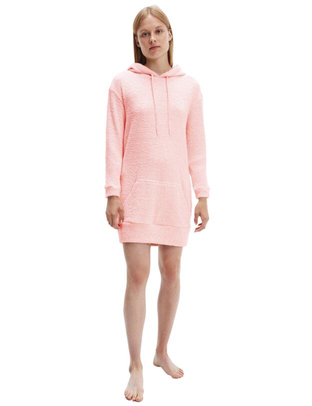 Calvin Klein CK One Plush Loungewear Hoodie Barely Pink