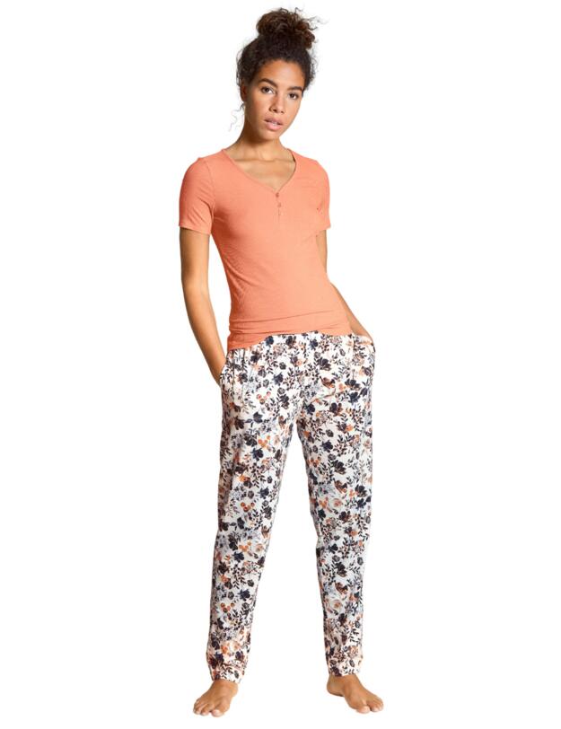 Calida of Switzerland Favourites Flowers Pyjama Pant Star White