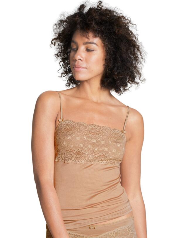 Calida of Switzerland Sensual Secrets Spaghetti Strap Top Honey Gold