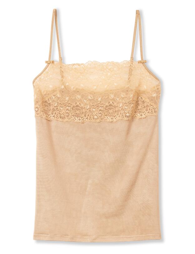 Calida of Switzerland Sensual Secrets Spaghetti Strap Top Honey Gold
