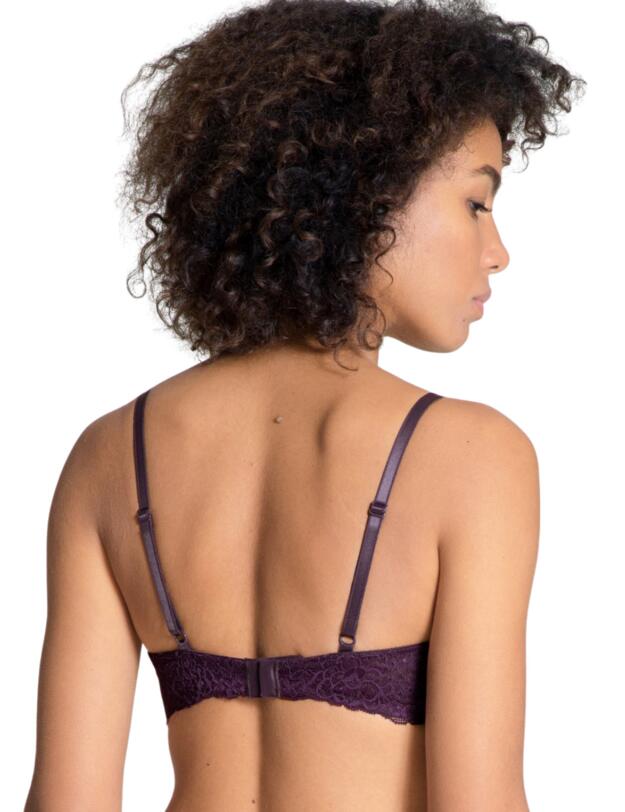 Calida of Switzerland Sensual Secrets Wireless Moulded Plunge Bra Plum