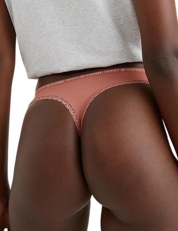 Tommy Hilfiger Hilfiger Lace Thong Mineralize/Balanced Beige/Pale Pink
