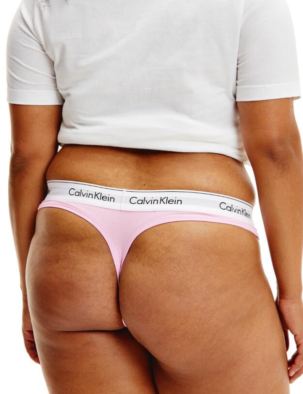Calvin Klein Modern Cotton Plus Size Thong Pale Orchid