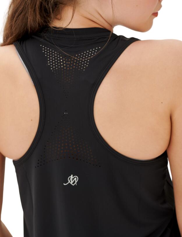 Pour Moi Energy Cut Out Vest Top Black