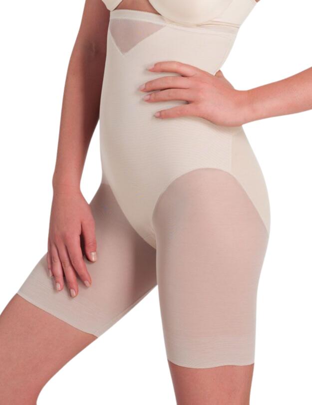 Miraclesuit Sexy Sheer High Waist Thigh Slimmer Gardenia
