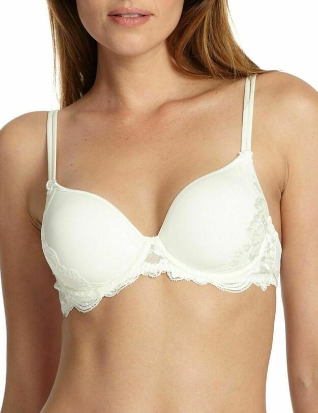 13R316 Simone Perele Amour 3D Plunge Bra - 13R316 Ivory