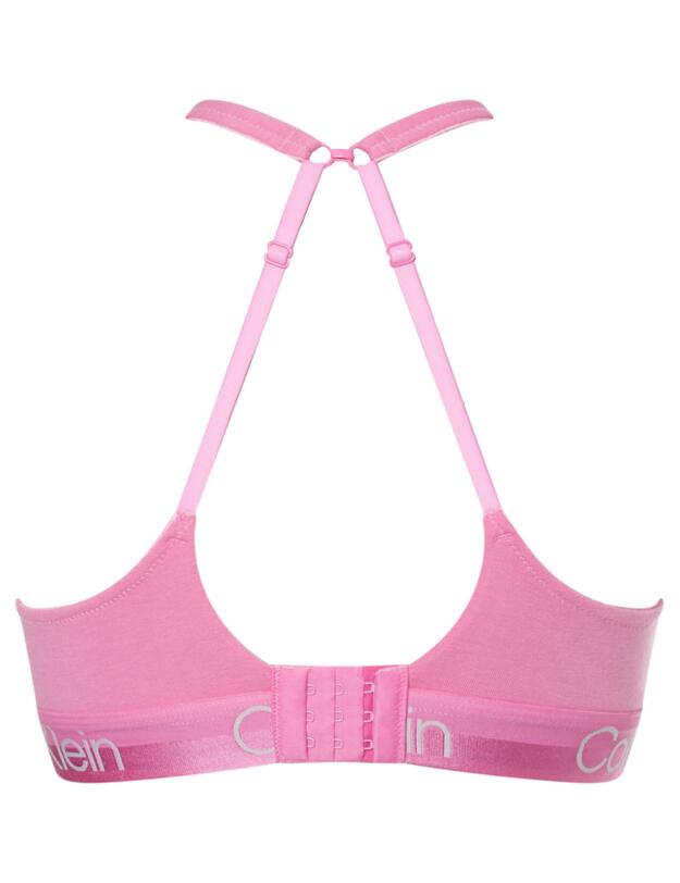 Calvin Klein Structure Cotton Lined Triangle Bra Hollywood Pink