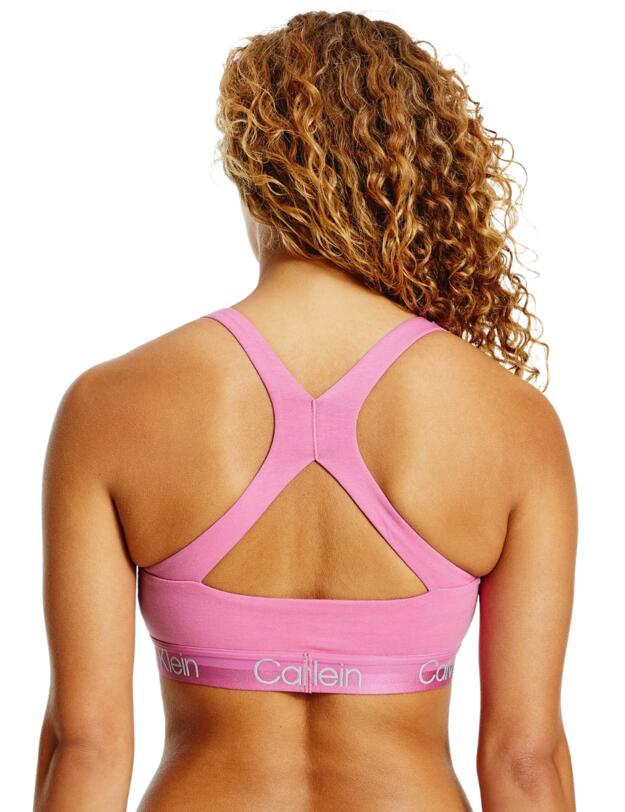 Calvin Klein Structure Cotton Unlined Bralette Hollywood Pink
