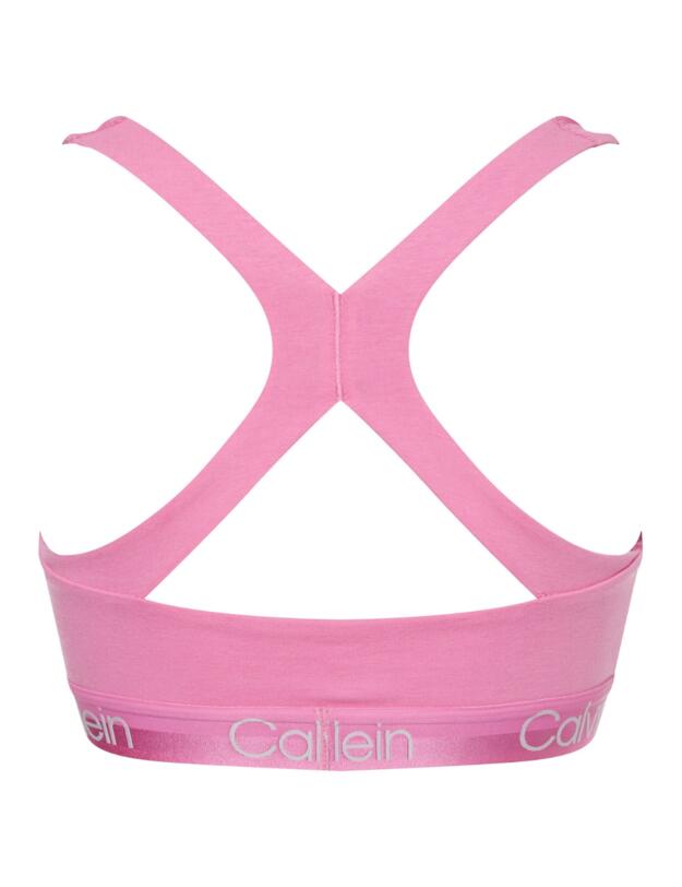 Calvin Klein Structure Cotton Unlined Bralette Hollywood Pink