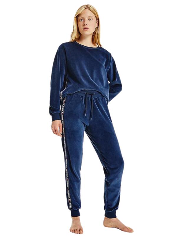 ommy Hilfiger Authentic Velour Track Pants Desert Sky