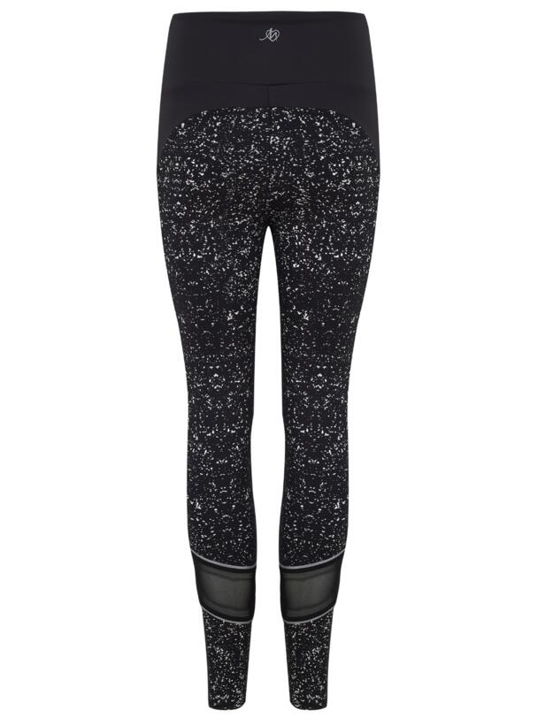 Pour Moi Energy Reflective Mesh Panel Leggings Black/Silver