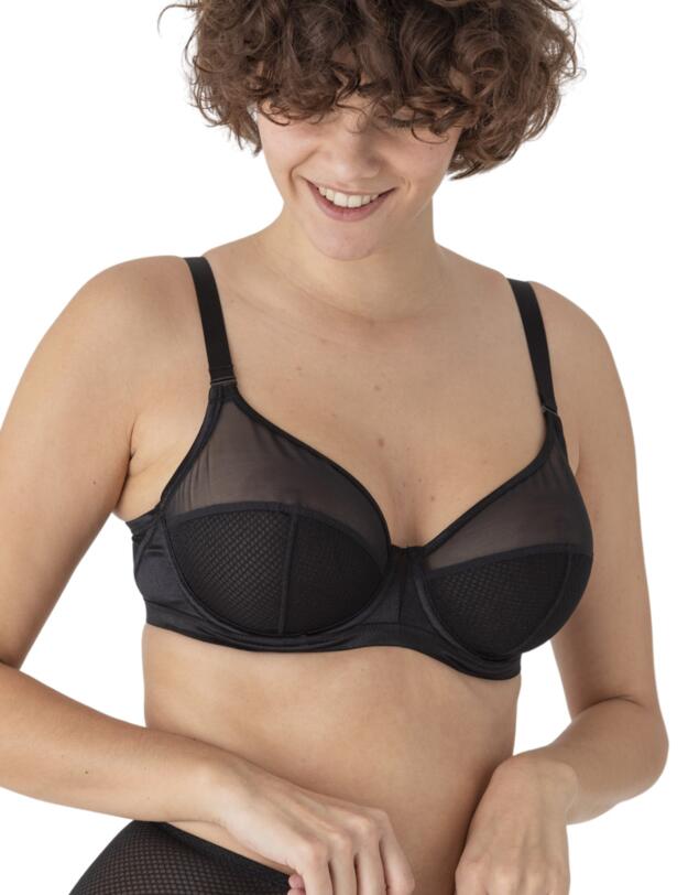 Maison Lejaby Silhouette 3 Panel Underwire Bra Black