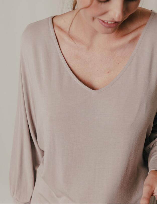 Maison Lejaby Cosiness Sweatshirt Smoky Silver