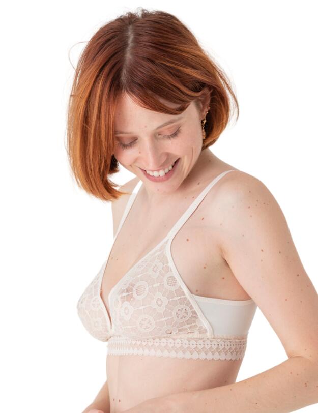 Maison Lejaby Daphne Soft-Cup Triangle Bra Milk