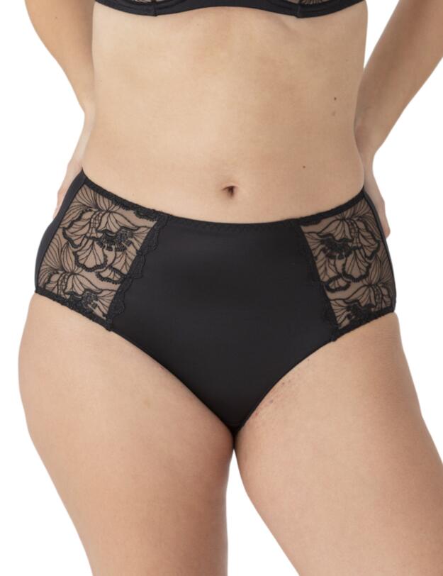 Maison Lejaby Flora High-Waisted Briefs Black