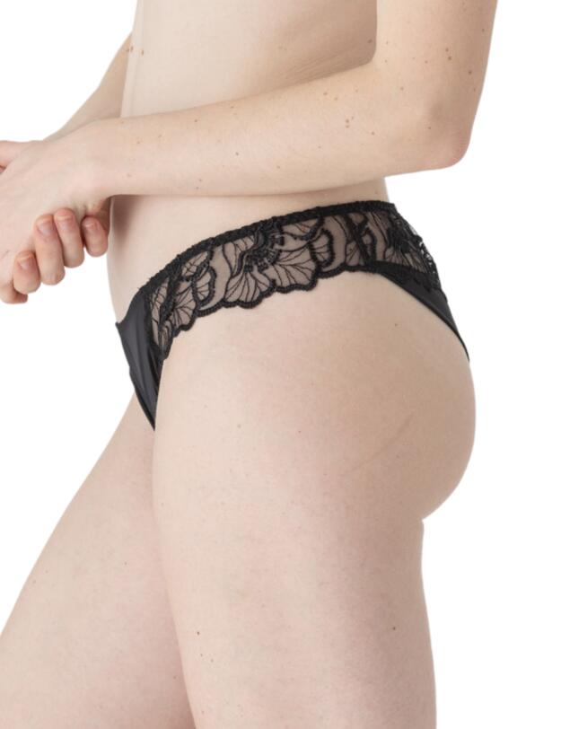 Maison Lejaby Flora High-Waisted Tanga Black