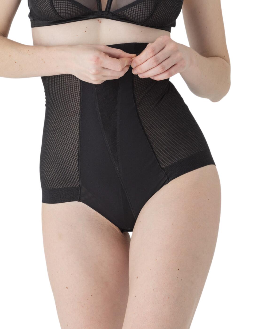 Maison Lejaby Silhouette High-Waisted Girdle With Removable Straps Black